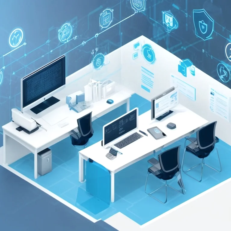 Cybersecurity Training Illustration